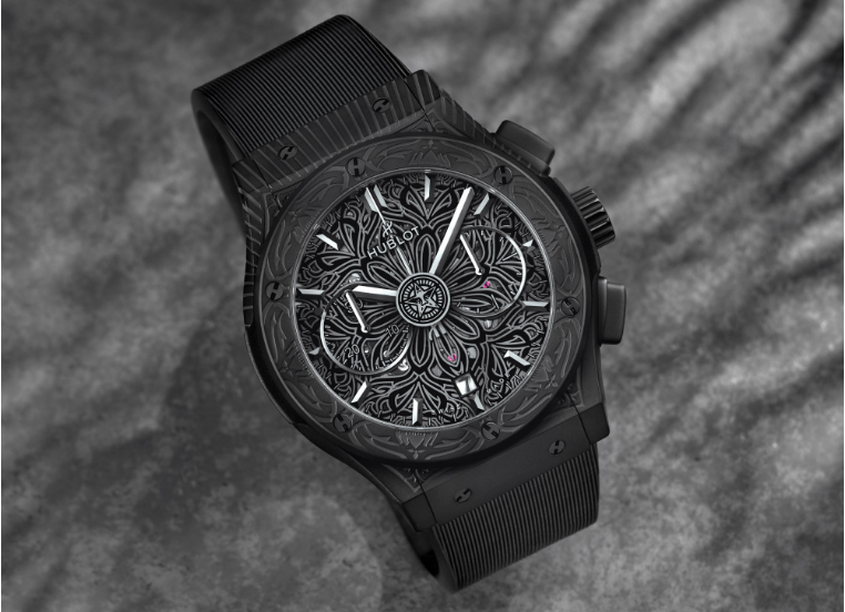 Replica Hublot Classic Fusion Aerofusion Chronograph All Black Shepard Fairey Uhr