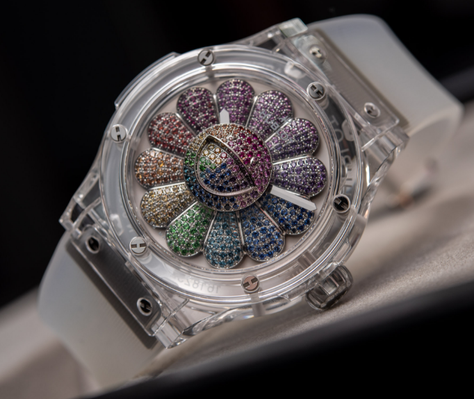 Replica Uhren Hublot Classic Fusion Takashi Murakami Saphir-Regenbogen-Uhr